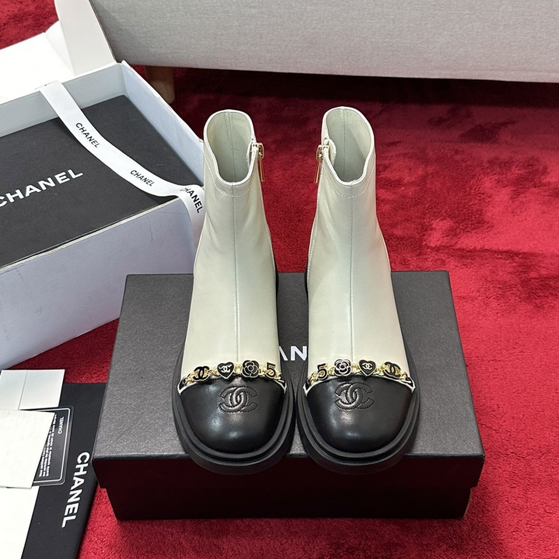 Ch*el leather shoes
